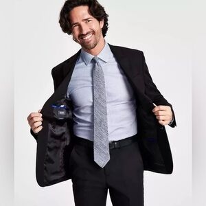 Kenneth Cole Reaction Men's Techni-Cole Blazer Suit Jacket Sport Coat Black 36R